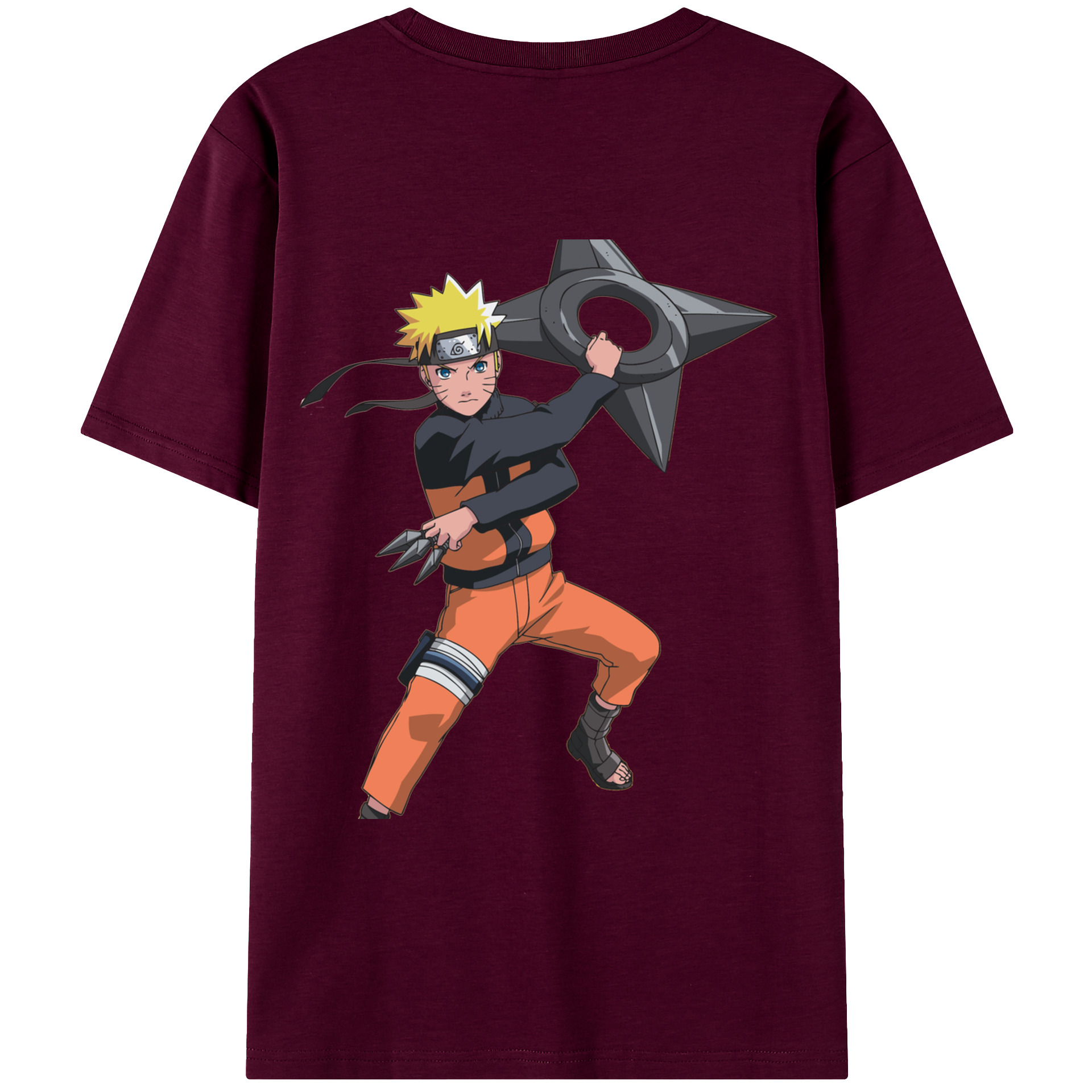 （画像用） NARUTO -ナルト- うずまき ナルト Uzumaki Naruto レディース半袖Tシャツ(バックプリント)